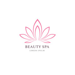 spa beauty logo layout design