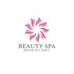 spa beauty logo layout design