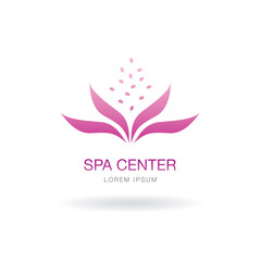 spa beauty logo layout design