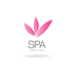 spa beauty logo layout design
