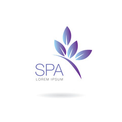 spa beauty logo layout design