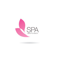 spa beauty logo layout design