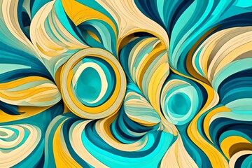 Fototapeta na wymiar seamless pattern with spirals