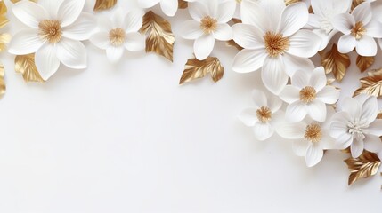 Fototapeta na wymiar white frangipani flowers isolated on white background
