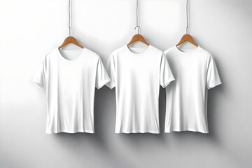white t shirt with template