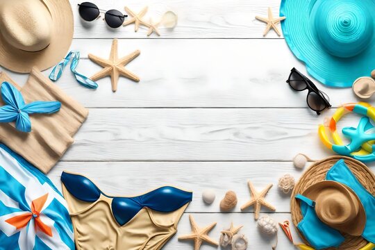 holiday background with shells