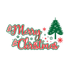 Fototapeta na wymiar merry Christmas banner beside Christmas tree, portraited beautiful background