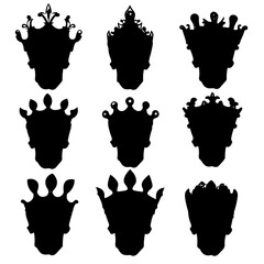 Silhouette Skull set