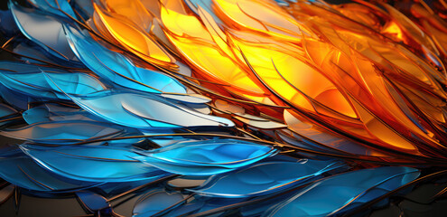 Abstract colorful background imitating leaves