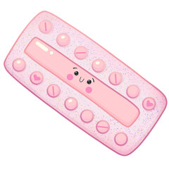 Oral Contraceptive Pill Cute Kawaii