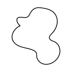 abstract blobs outline for background