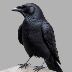 Fototapeta premium Raven, Crow on a light background