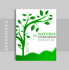 natural book cover template design for your brand 