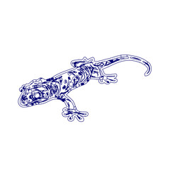 sketch of a lizard for elements in making logos and symbols