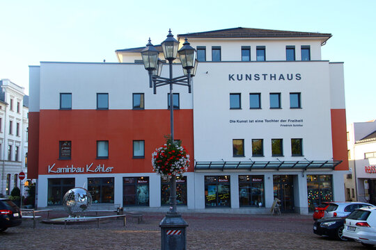 Meerane, Germany - September 28, 2023: Art House and gallery in Meerane, a town in the Zwickau district of Saxony, Germany