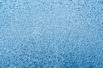 close up of water droplets on window