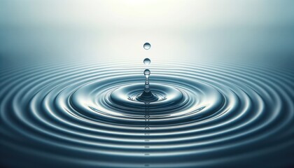 Captivating Water Droplet Ripple Effect