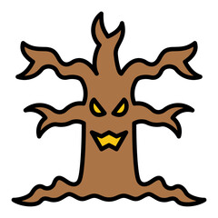 Scary Tree Icon