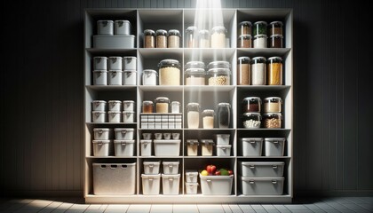 Tidy and Organized Kitchen Storage