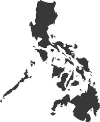 Philippines Map Flat Icon pictogram symbol visual illustration