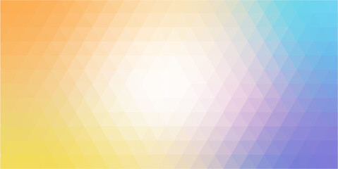 Colored rainbow polygon background,triangle geometric vector background.Rainbow Color frame.