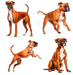 Boxer dog (Standing, Running, Jumping, Sitting)
