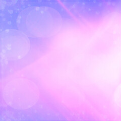 Purple, pink bokeh square background with copy space for text or image, Usable for banner, poster, Ad, events, party, sale, celebrations, and various design works