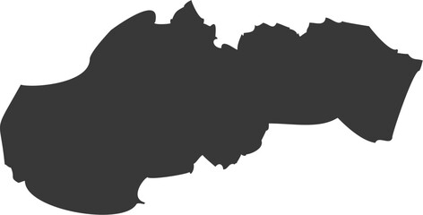 Slovakia Map Flat Icon pictogram symbol visual illustration