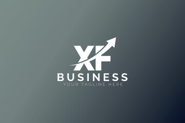 Abstract Business Arrow And Letter X F Logo Template