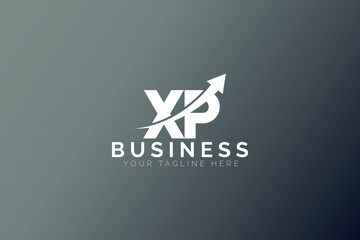 Abstract Business Arrow And Letter X P Logo Template - obrazy, fototapety, plakaty