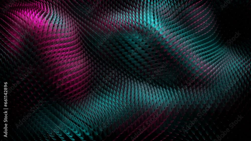 Aufkleber abstract metal texture of tiny particles slowly rippling. design. boiling surface with colorful ligh