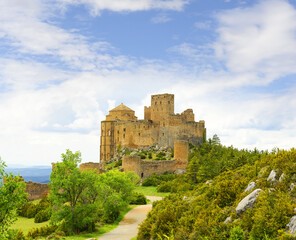 Fototapeta na wymiar The castle Castillo de Loarre, Huesca Province, Aragon, Spain