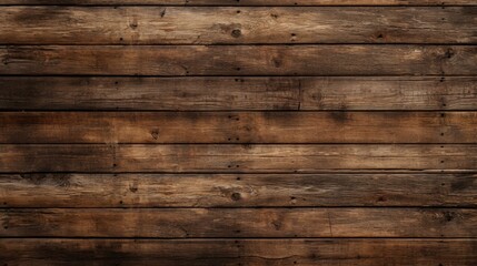 Fototapeta premium Weathered rustic charm: An old, dark wooden texture creates a grunge and vintage backdrop for your designs, perfect for long banners and panoramas