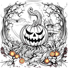 Halloween bat holding pumpkin with candies