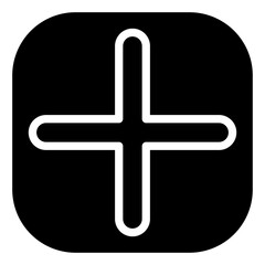 Fototapeta premium Medical Cross Icon Style