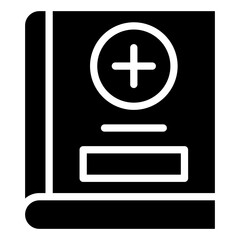 Fototapeta premium Medical Book Icon Style