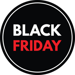 Black Friday icon . Black Friday label icon vector