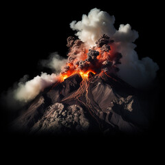 A beautiful shot of a volcano