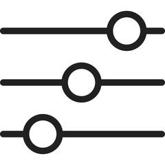 Equalizer icon flat vector illustration