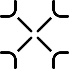 Minimize icon flat vector illustration