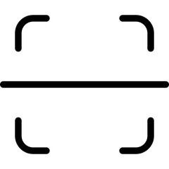 Scan icon flat vector illustration