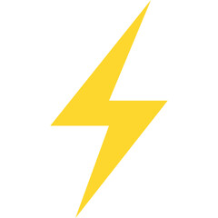 Lightening icon flat vector illustration