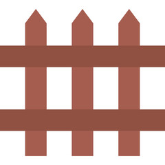 Fence icon flat vector illustration