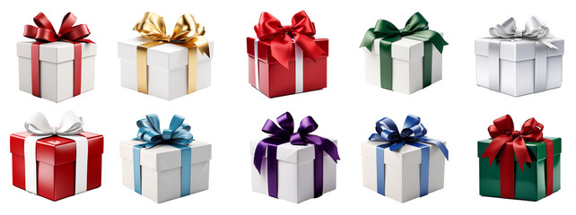 Set of decorative gift boxes, for Christmas, Anniversary, Birthdays, Valentine's Day
