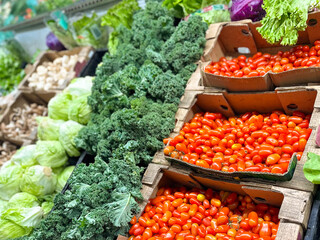 Fruits and Vegetables at the market