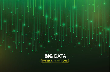 big data background with colorful particles design vector illustration