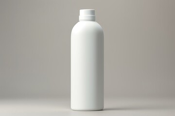 Blank mockup of a white beauty product bottle. Generative AI
