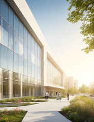 Obraz premium modern office building in the city
