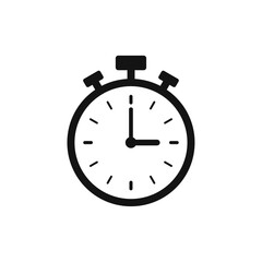 Stopwatch vector icon. Timer icon vector. Stopwatch symbol.