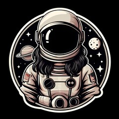 Astronaut sticker 